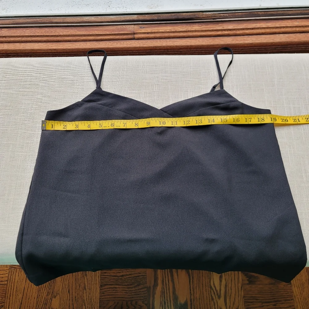 New! J Crew sz 8 V-neck Black Cami Camisole Tank Top NWT